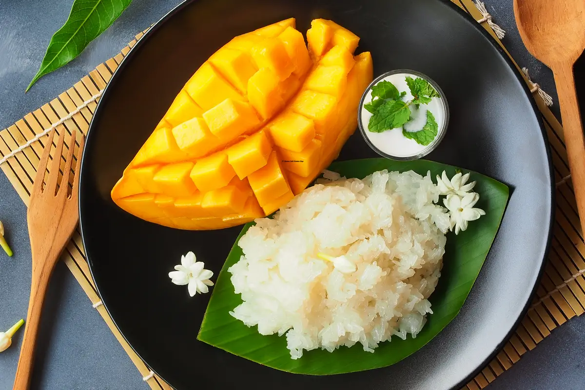 Laos Mango Sticky Rice Recipe