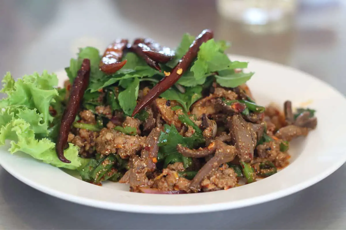 Laos Larb Chicken Mince Recipe