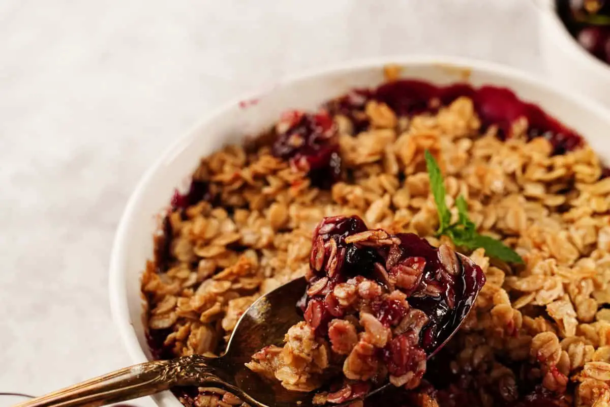 Old Fashioned Black Raspberry Crisp Recipe