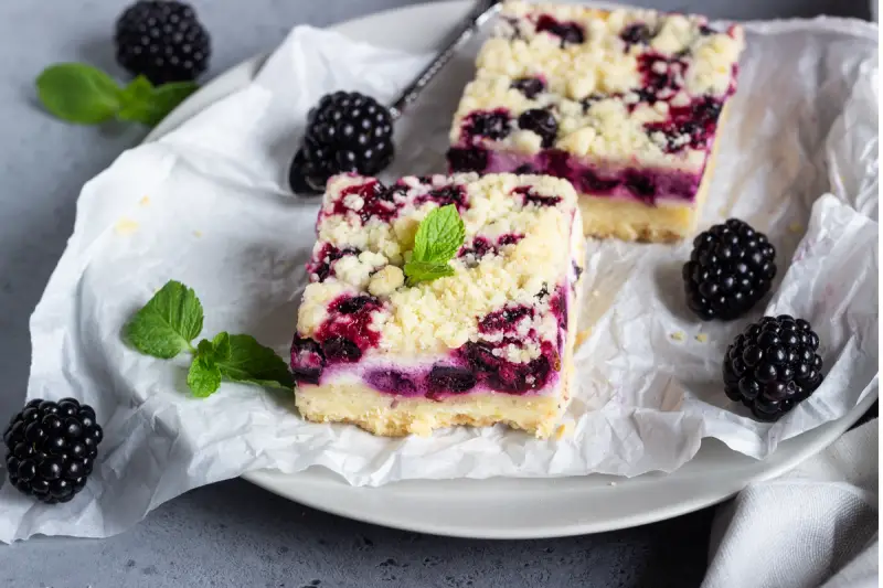 Black Raspberry Cheesecake Bars Recipe