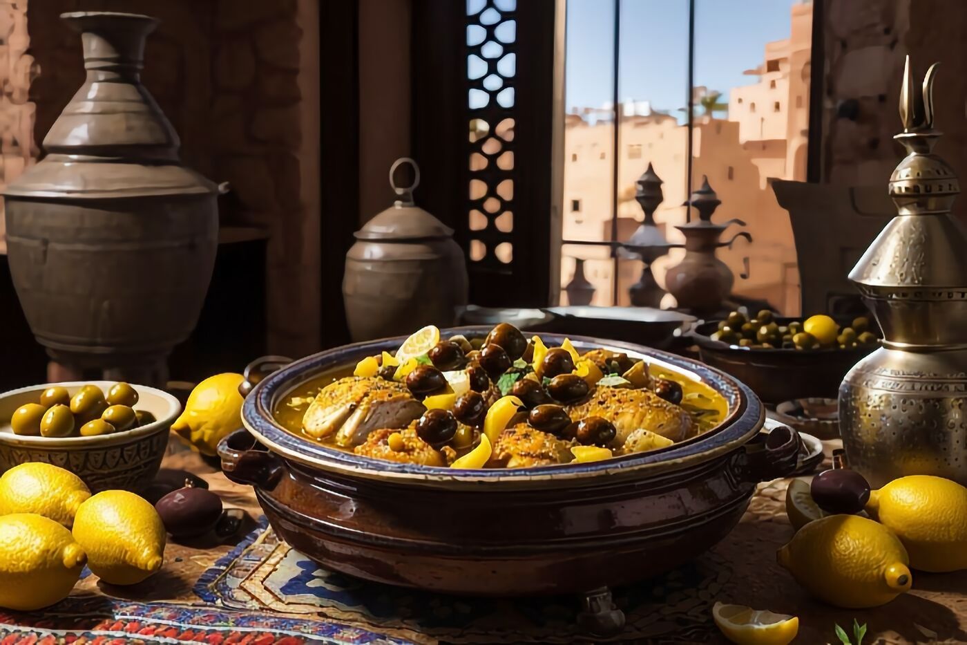 Chicken Tagine with Preserved Lemons and Olives