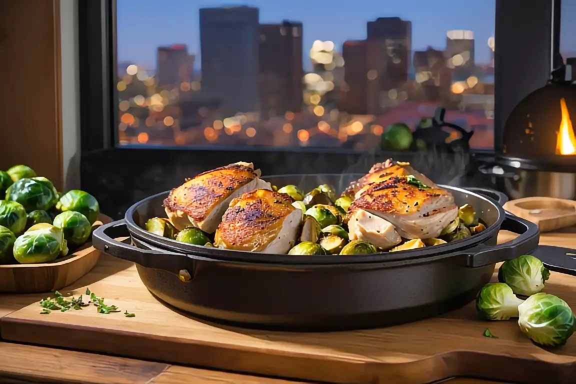 1. Dutch Oven Chicken Thighs with Brussels Sprouts Recipe 3