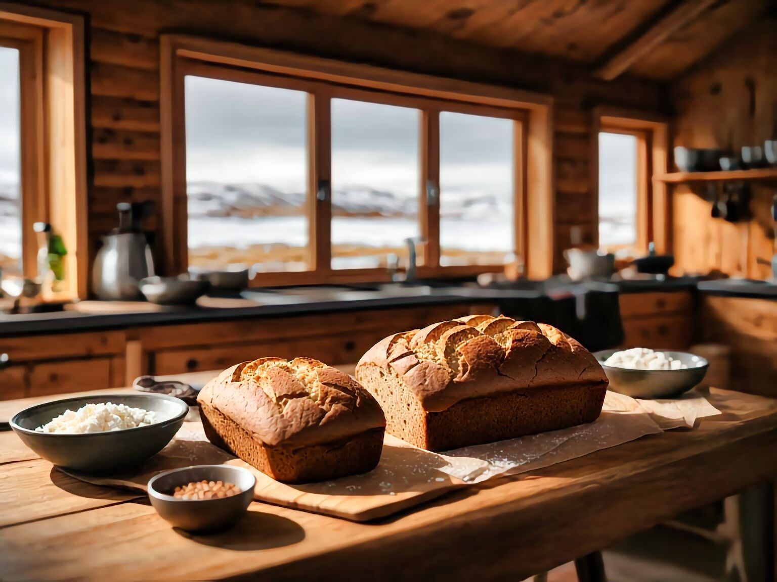 Rugbrau or Icelandic Rye Bread