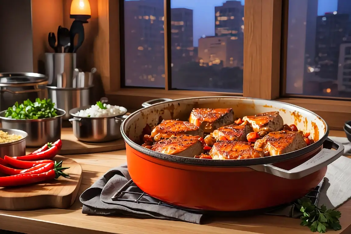 13. Dutch Oven Sweet and Spicy Cayenne Chicken Thighs Recipe 2