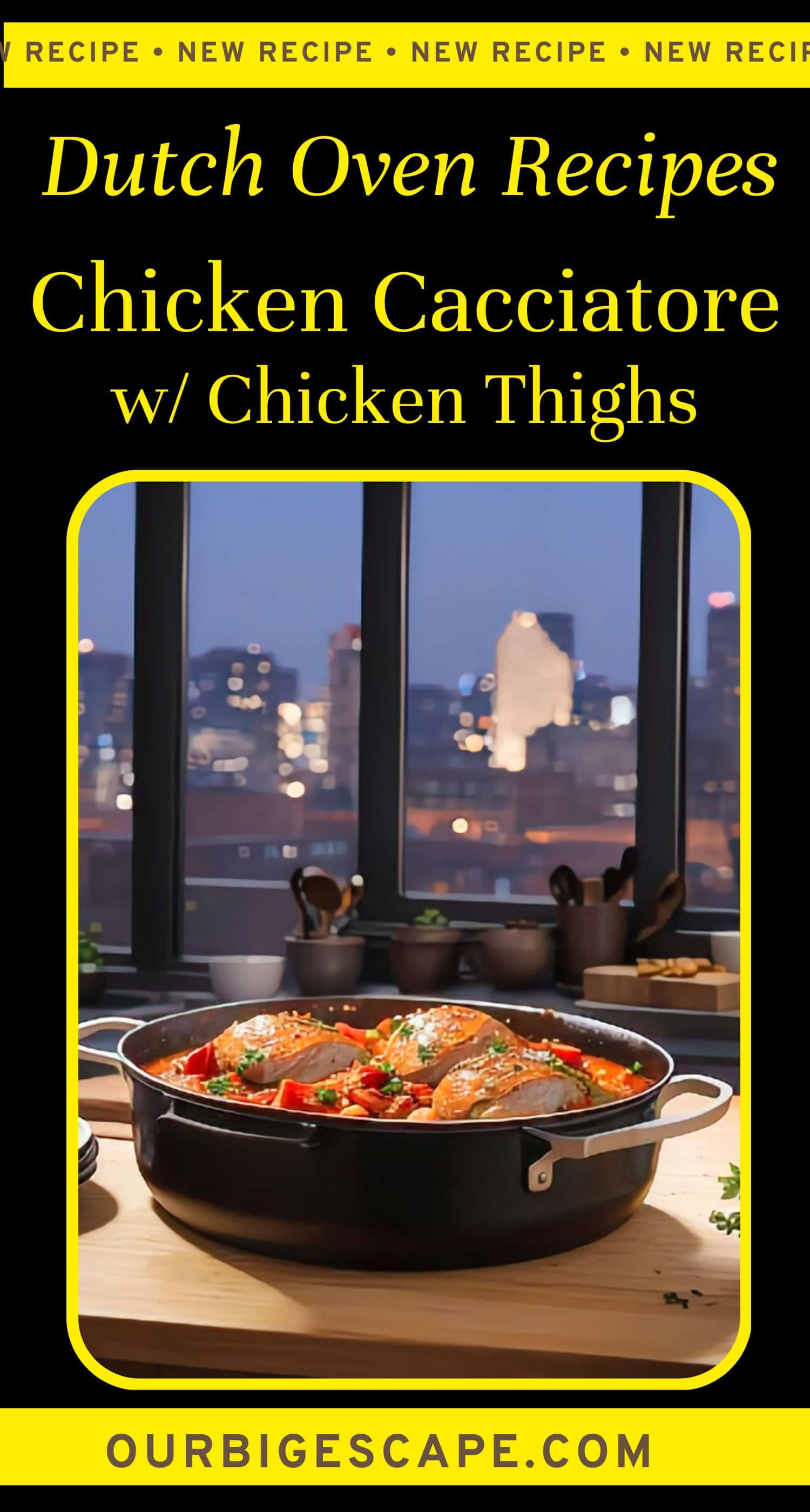 15. Dutch Oven Chicken Cacciatore Recipe