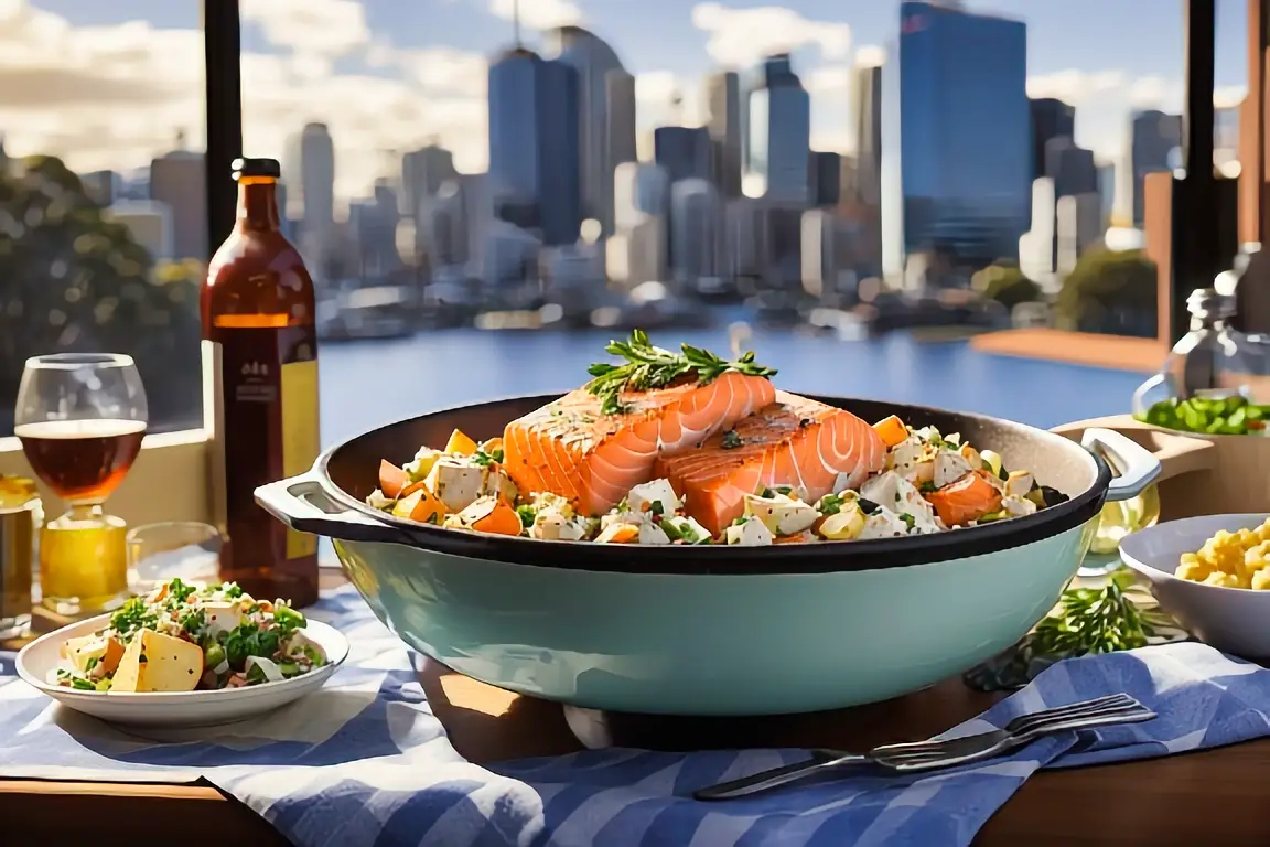 16. Australian BBQ Flaked Salmon Potato Salad Recipe 3