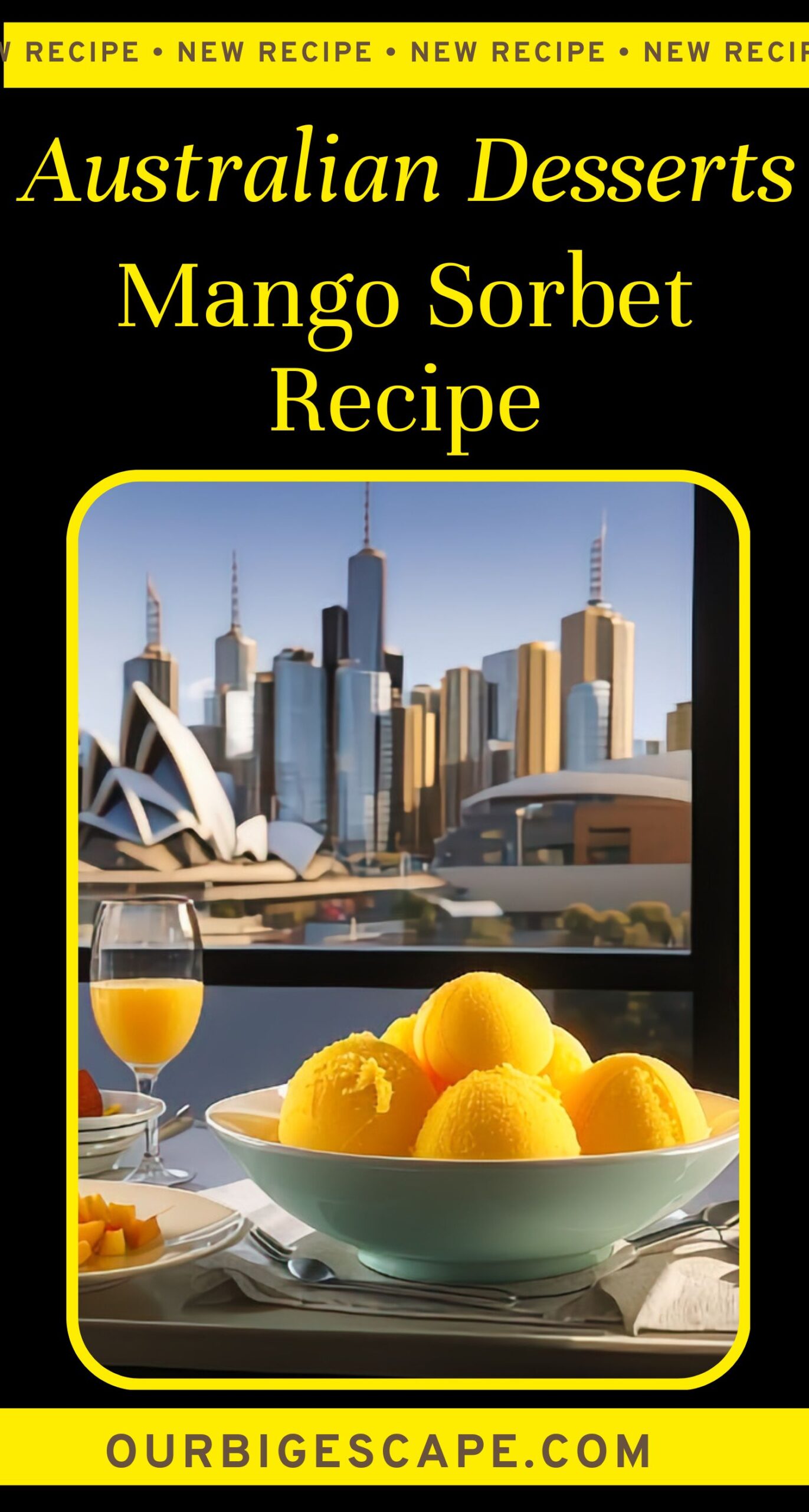 17. Australian Mango Sorbet Recipe