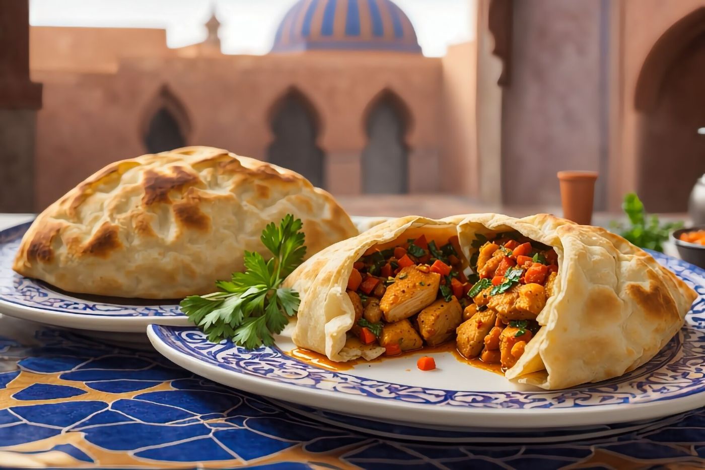 Moroccan Chicken Tagine Pockets Recipe