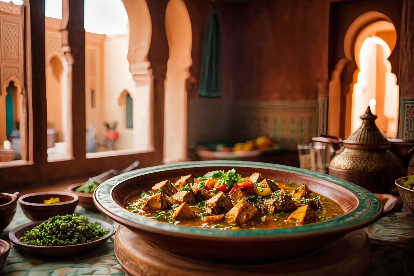 Moroccan Fish Tagine with Chermoula and Vegetables