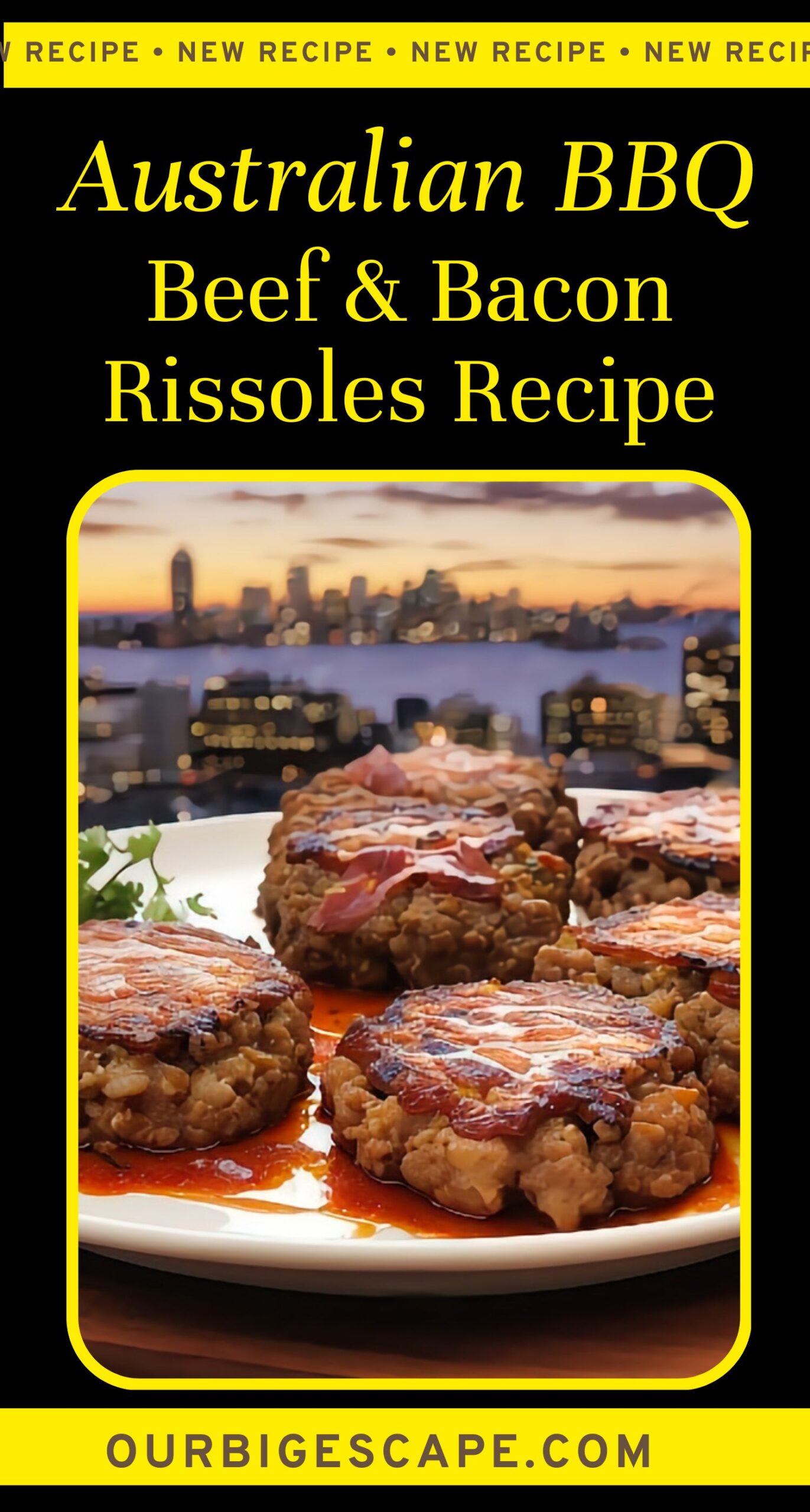 2. Australian BBQ Beef and Bacon Rissoles Recipe