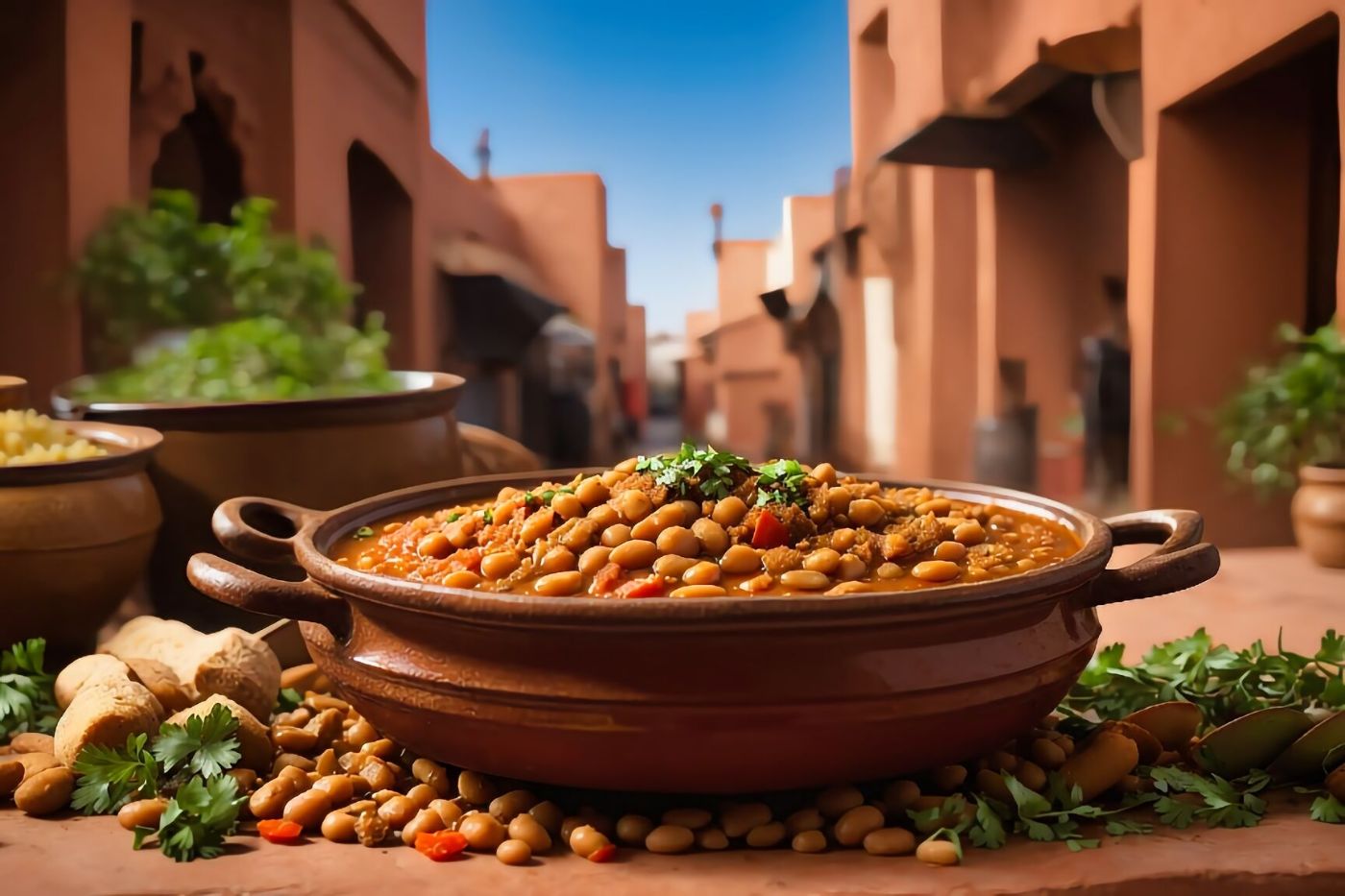 Stewed Moroccan Beans Recipe