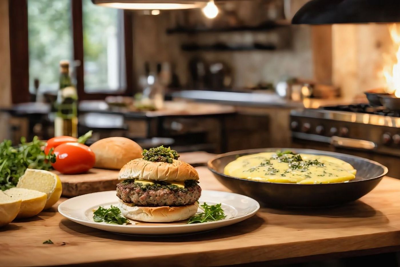 20 Argentinian Asado Burgers With Provolone and Chimichurri (3)