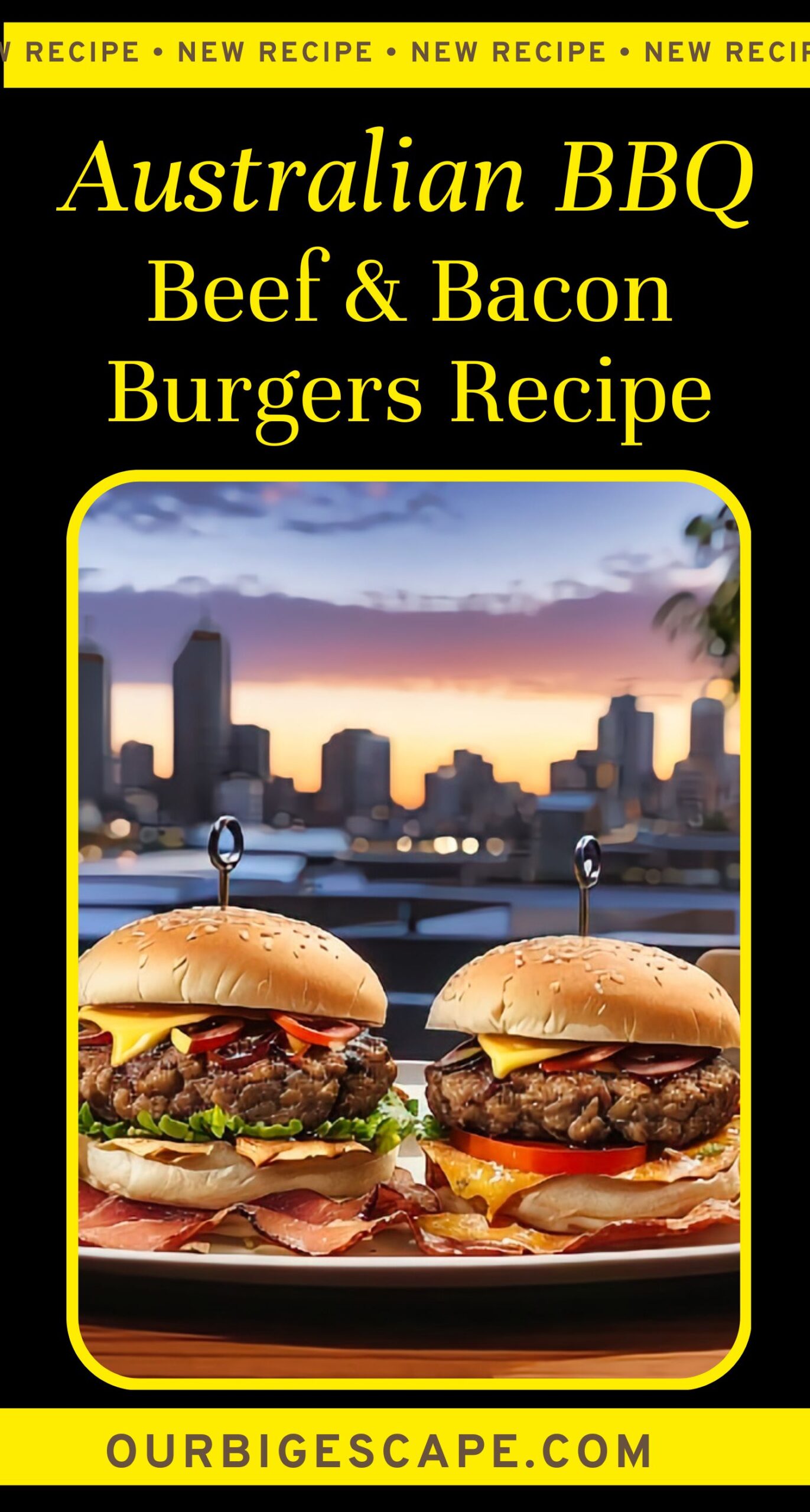 3. Australian BBQ Beef and Bacon Burgers Recipe (1)