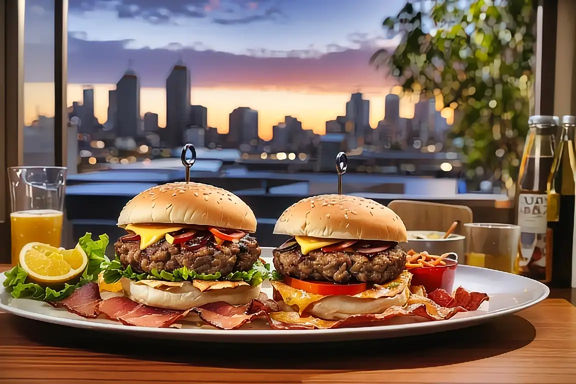 3. Australian BBQ Beef and Bacon Burgers Recipe 1