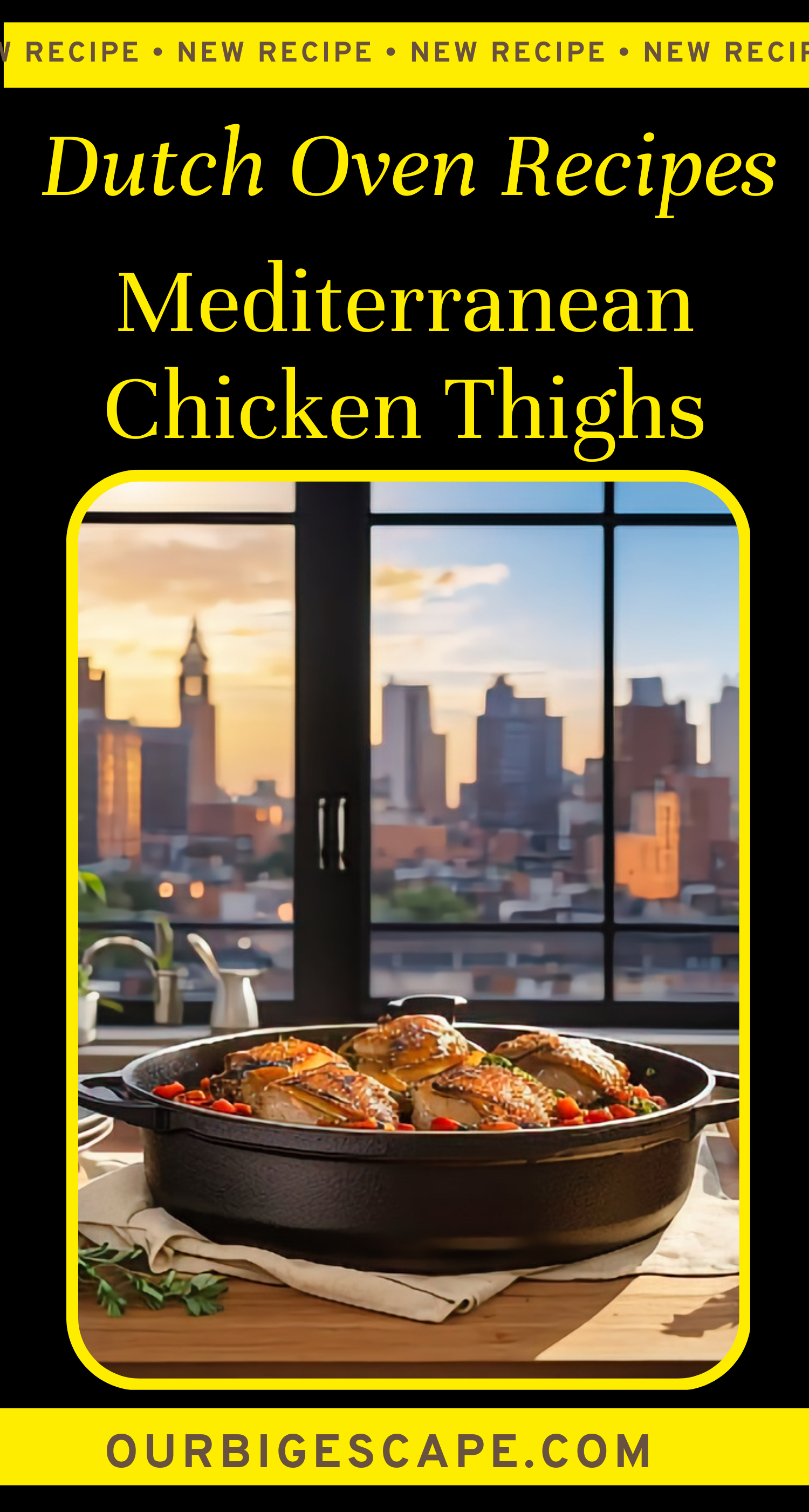 4. Dutch Oven Mediterranean Chicken Thighs Recipe