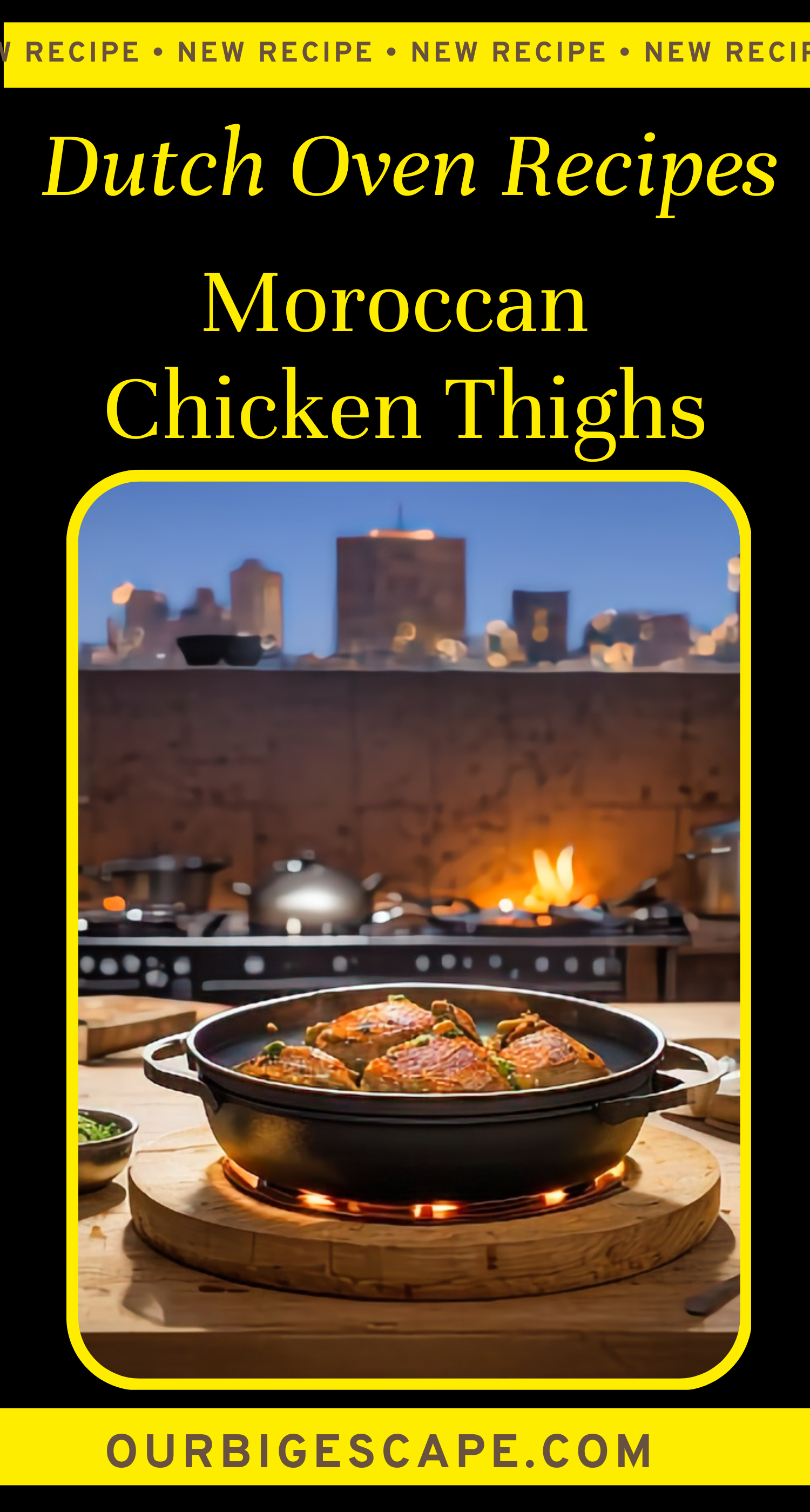 6. Dutch Oven Moroccan Chicken Thighs Recipe