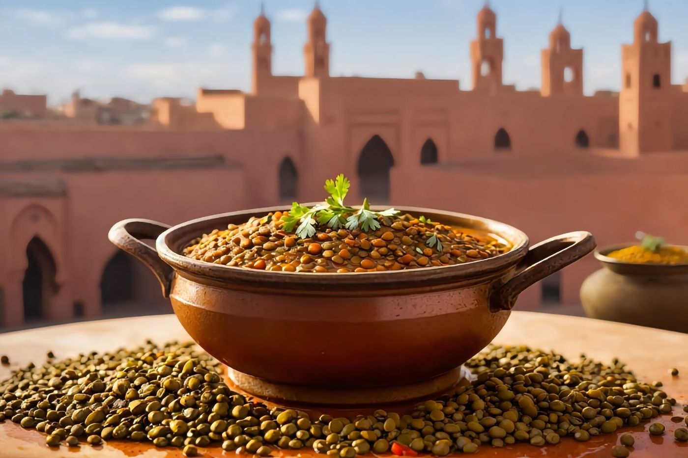 Saucy Moroccan-Spiced Lentils Recipe
