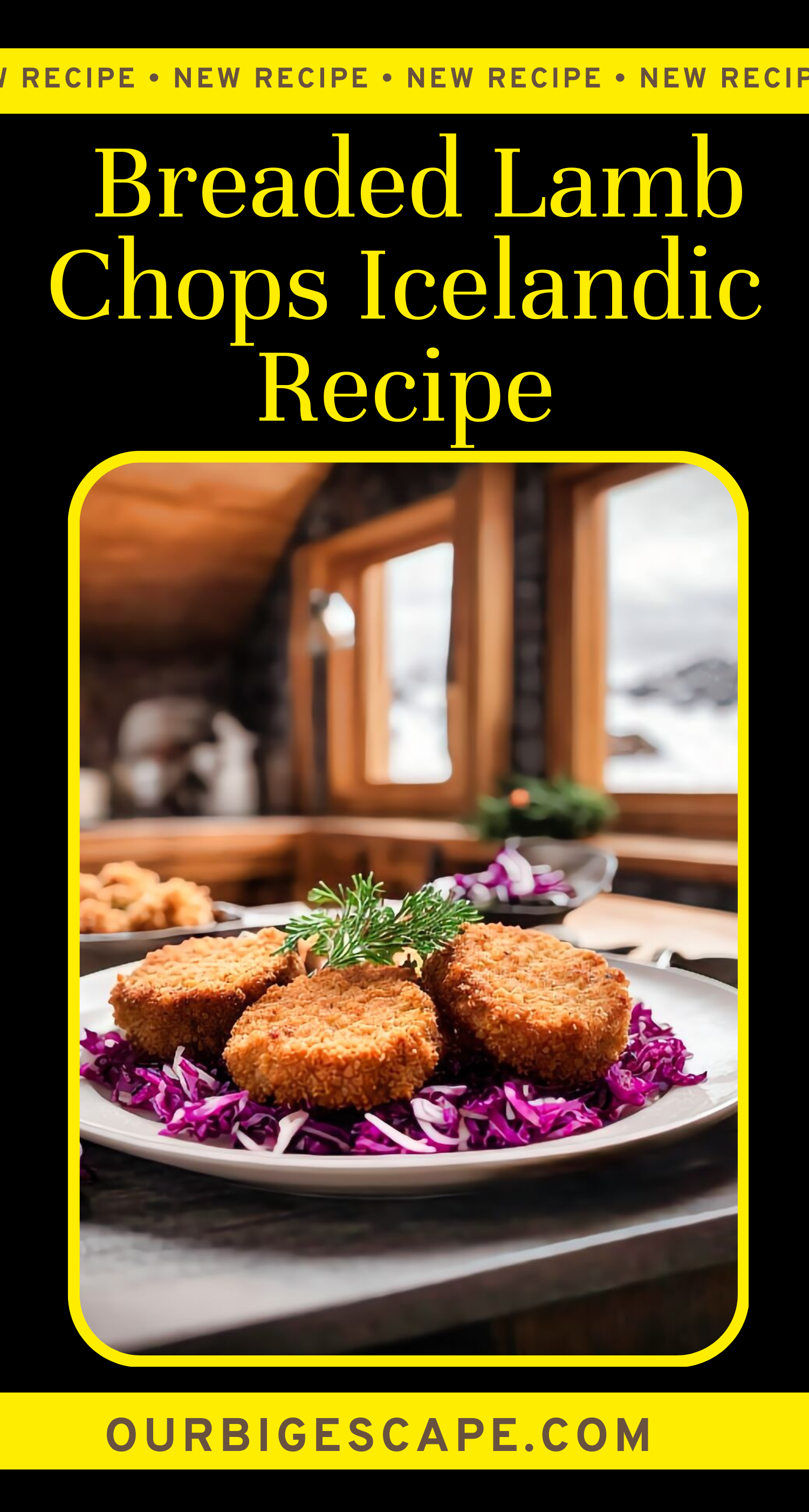 Icelandic Breaded Lamb Chops with Spiced Red Cabbage Recipe