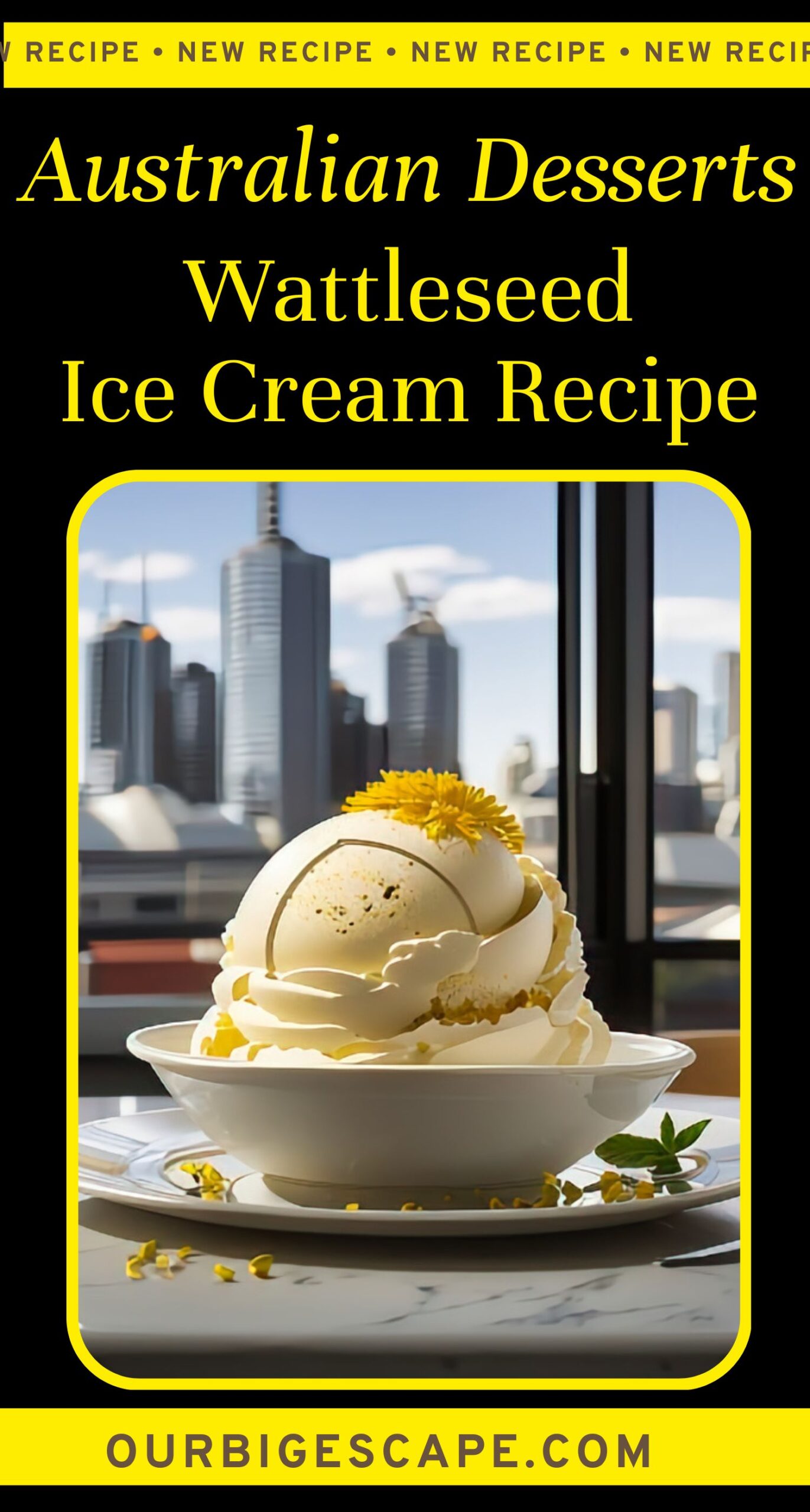 8. Australian Wattleseed Ice Cream Recipe
