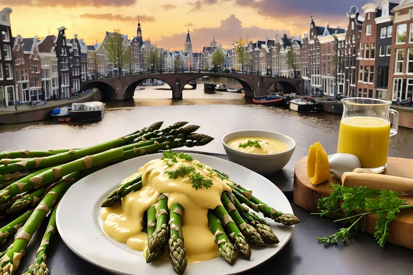 Dutch Asparagus with Vegan Hollandaise Sauce Recipe