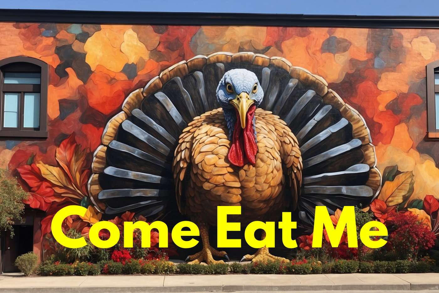 Come Eat Me Turkey Mural