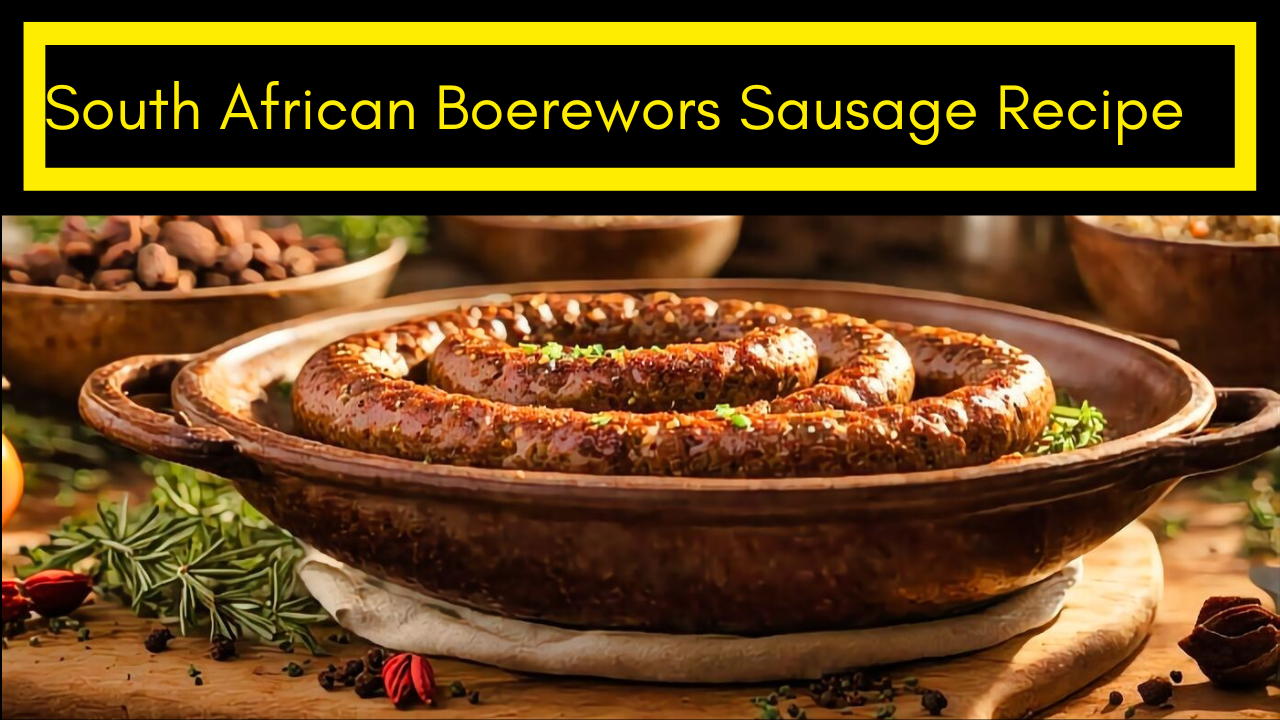 South African Boerewors Sausage Recipe