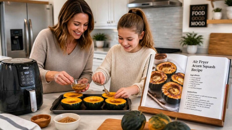 Air Fryer Acorn Squash Recipe