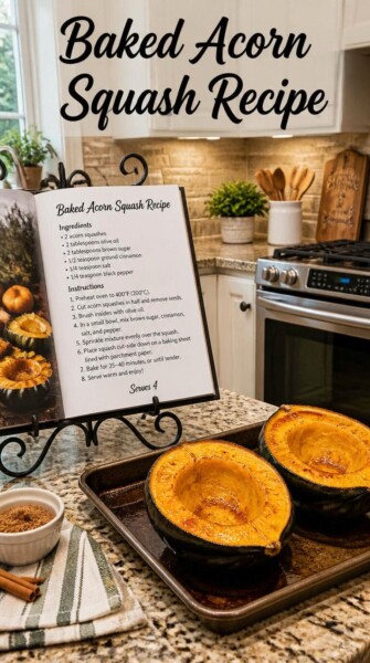 Baked Acorn Squash Recipe