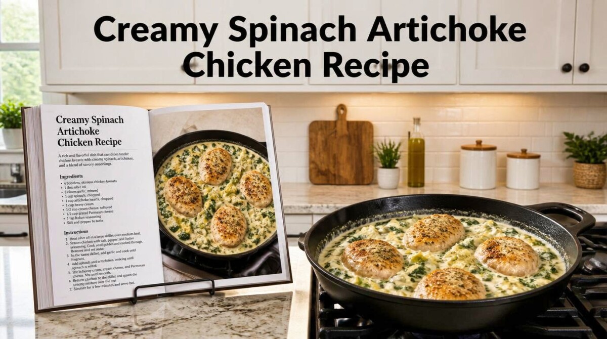 Creamy Spinach Artichoke Chicken Recipe