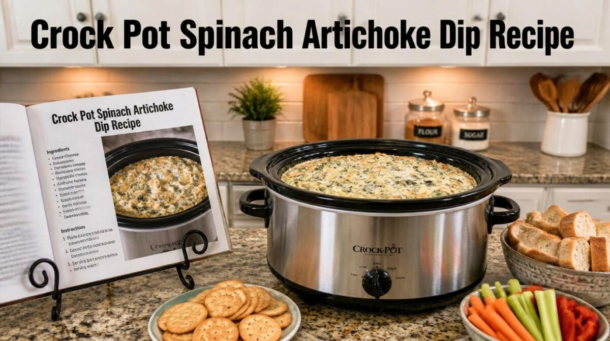 Crock Pot Spinach Artichoke Dip Recipe