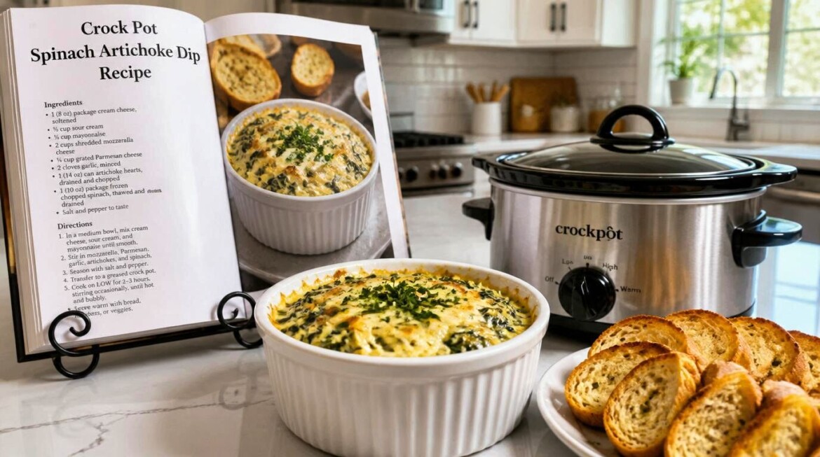 Crock Pot Spinach Artichoke Dip Recipe