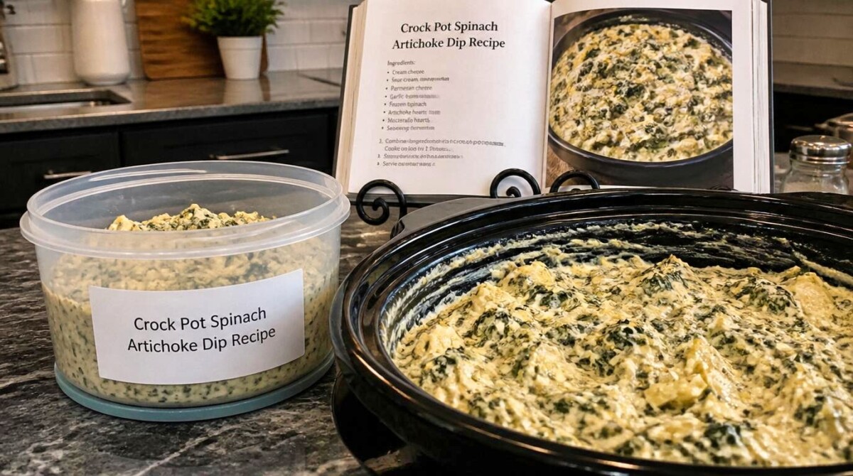 Crock Pot Spinach Artichoke Dip Recipe