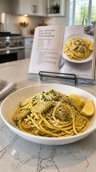 Easy Artichoke Pasta Recipe With Spaghetti