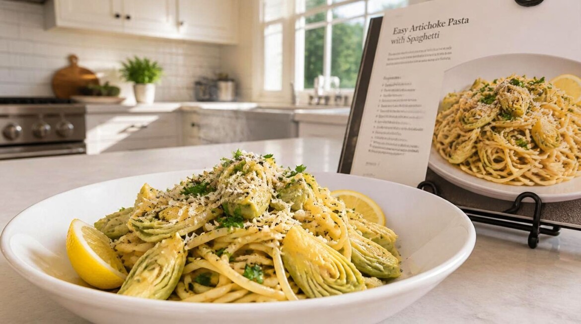 Easy Artichoke Pasta Recipe With Spaghetti