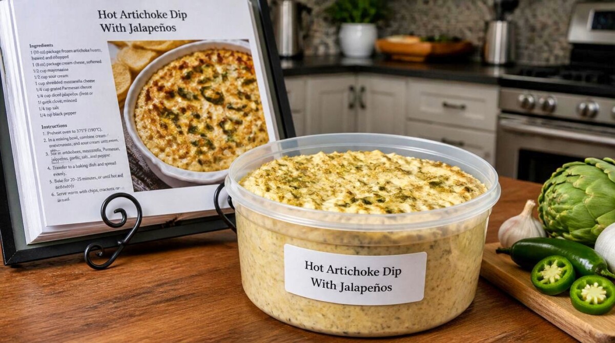 Hot Artichoke Dip With Jalapeños