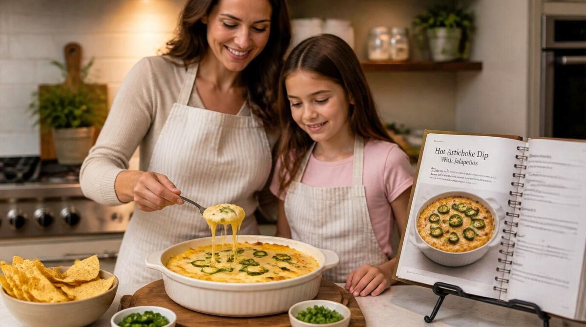 Hot Artichoke Dip With Jalapeños