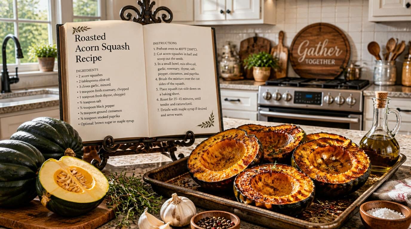 Roasted Acorn Squash Recipe