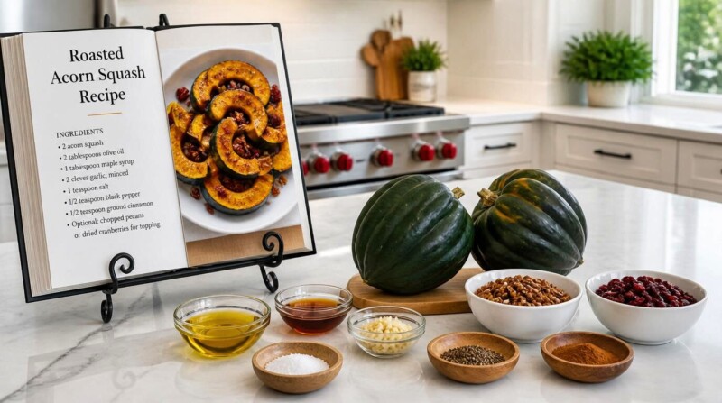 Roasted Acorn Squash Recipe