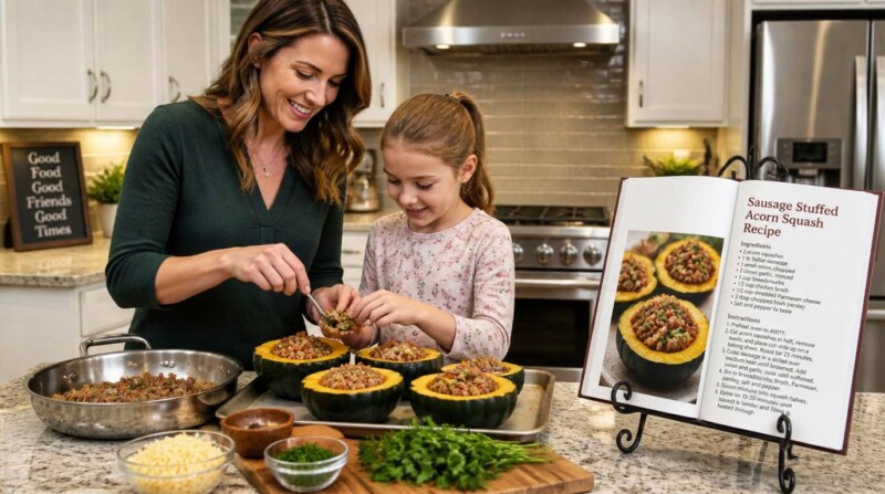 Sausage Stuffed Acorn Squash Recipe Ingredients