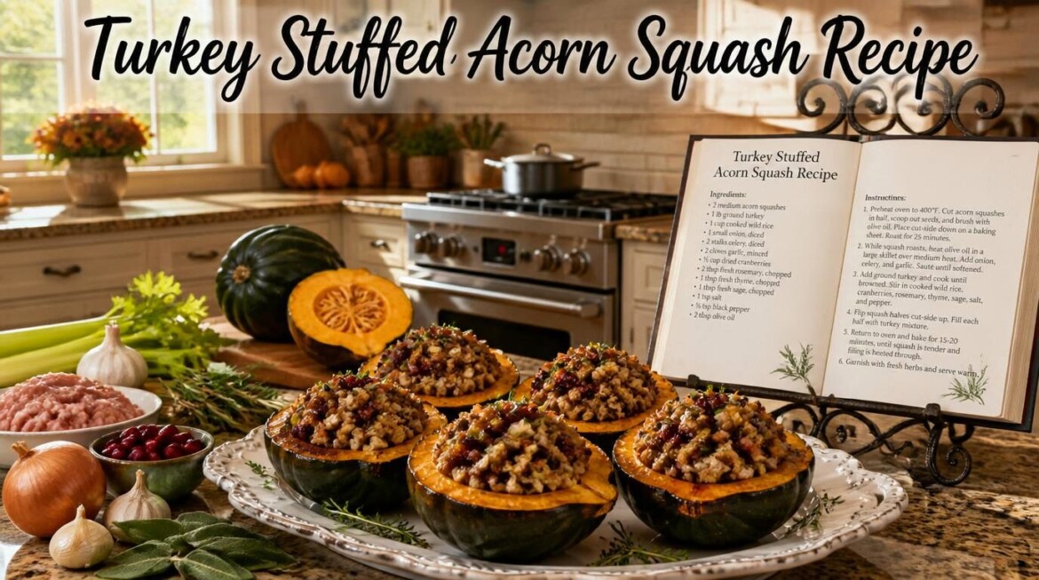 Turkey Stuffed Acorn Squash Recipe