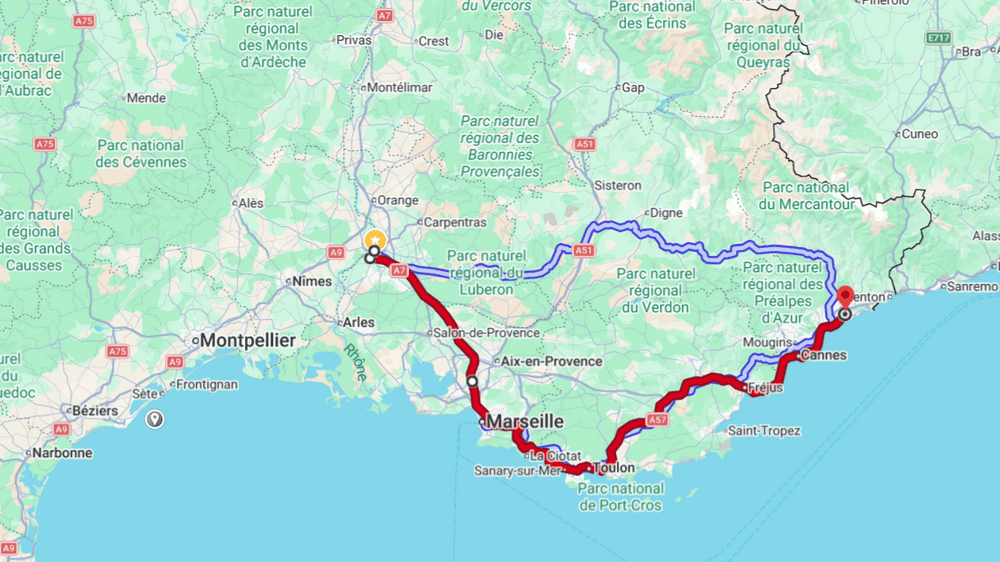 Day 4 Avignon to Nice