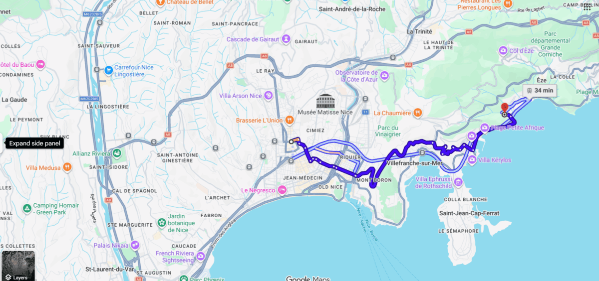 Day 6 Nice to Èze, Monaco & Saint-Jean-Cap-Ferrat