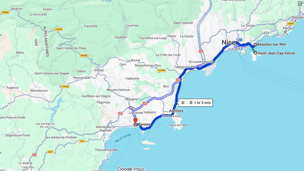 Day 7 Saint Jean Cap Ferrat to Cannes